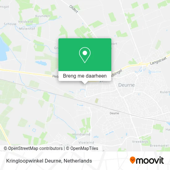 Kringloopwinkel Deurne kaart