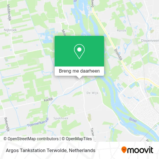 Argos Tankstation Terwolde kaart
