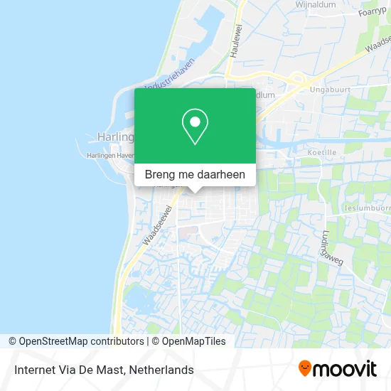 Internet Via De Mast kaart
