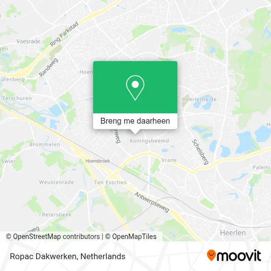 Ropac Dakwerken kaart