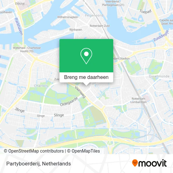 Partyboerderij kaart