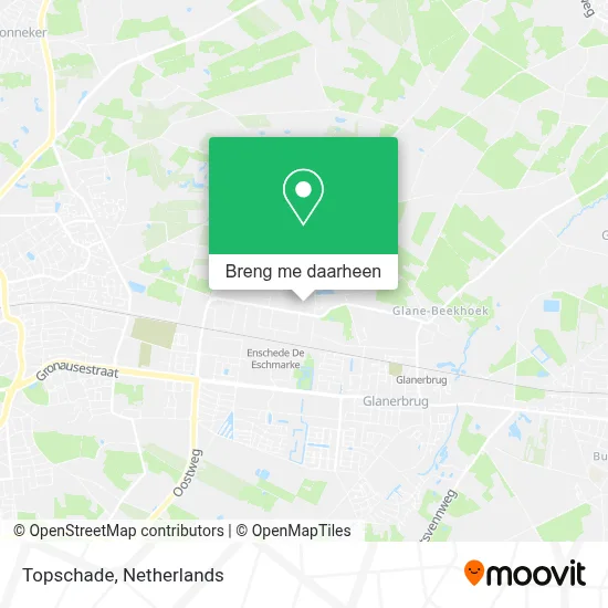 Topschade kaart