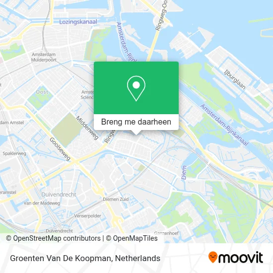 Groenten Van De Koopman kaart
