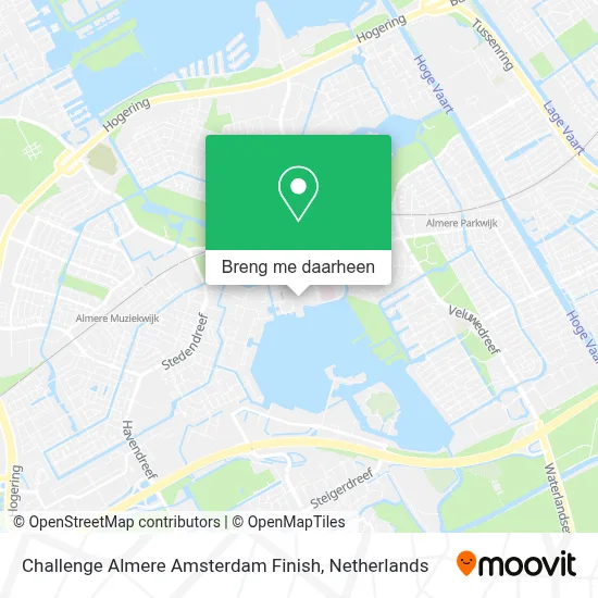 Challenge Almere Amsterdam Finish kaart
