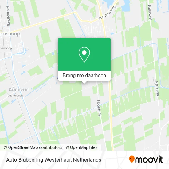 Auto Blubbering Westerhaar kaart