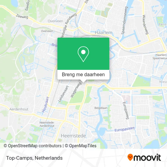Top-Camps kaart