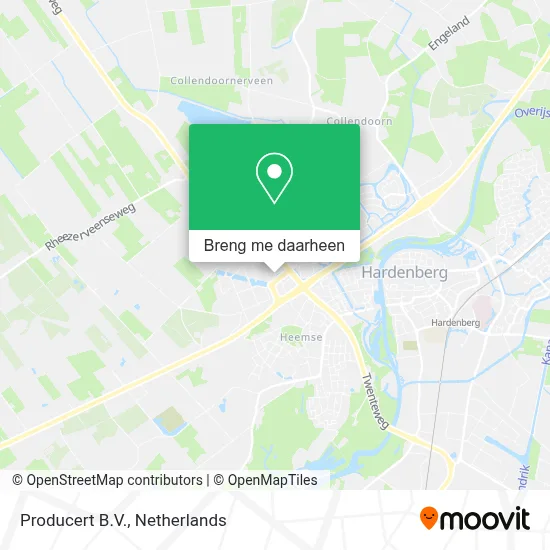 Producert B.V. kaart