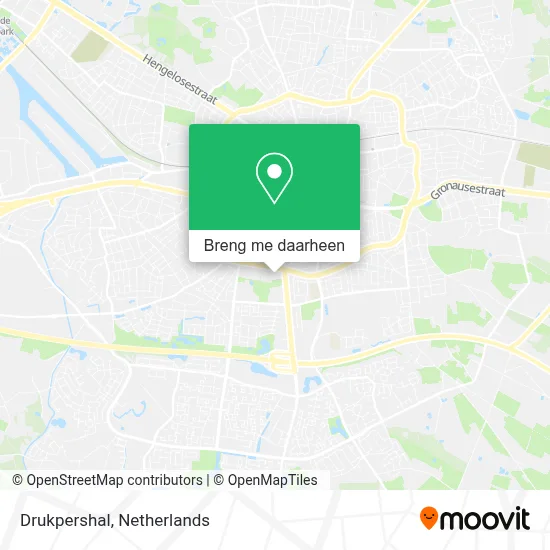 Drukpershal kaart