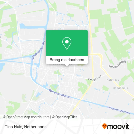 Tico Huis kaart