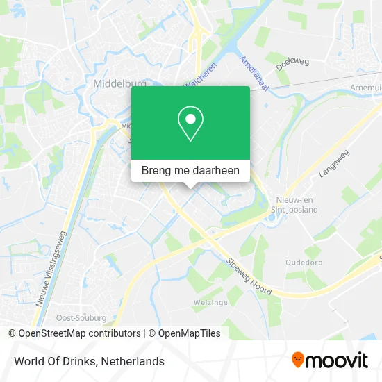 World Of Drinks kaart