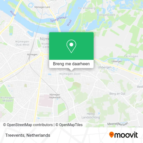 Treevents kaart