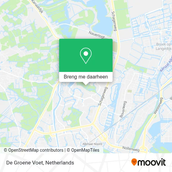 De Groene Voet kaart