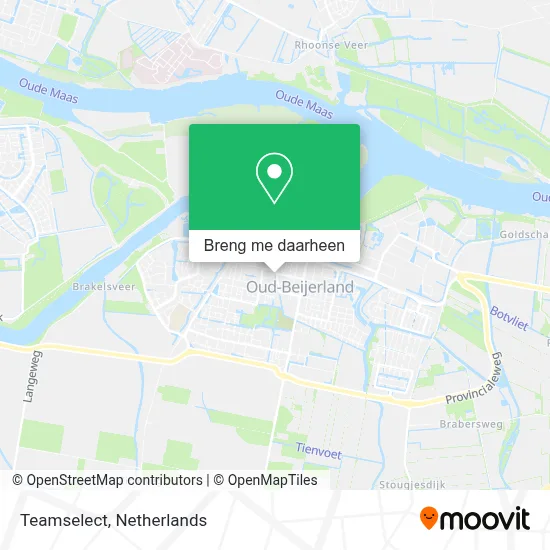 Teamselect kaart