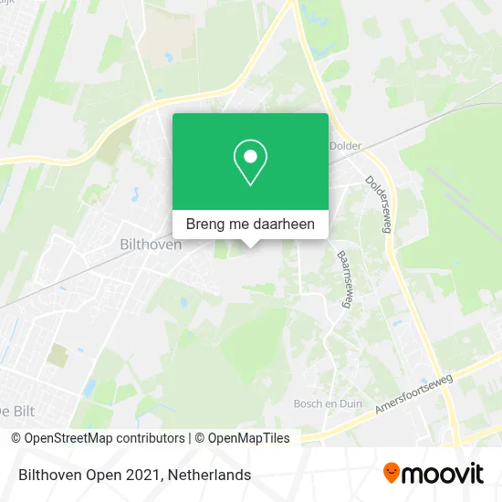 Bilthoven Open 2021 kaart