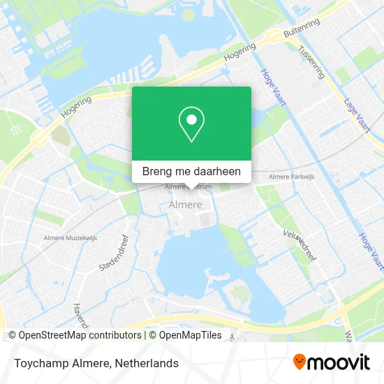 Toychamp Almere kaart