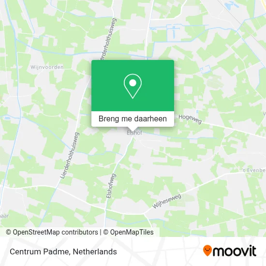 Centrum Padme kaart