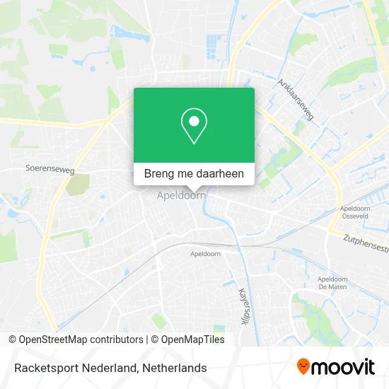 Racketsport Nederland kaart
