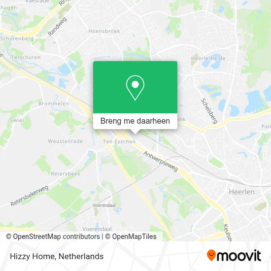 Hizzy Home kaart