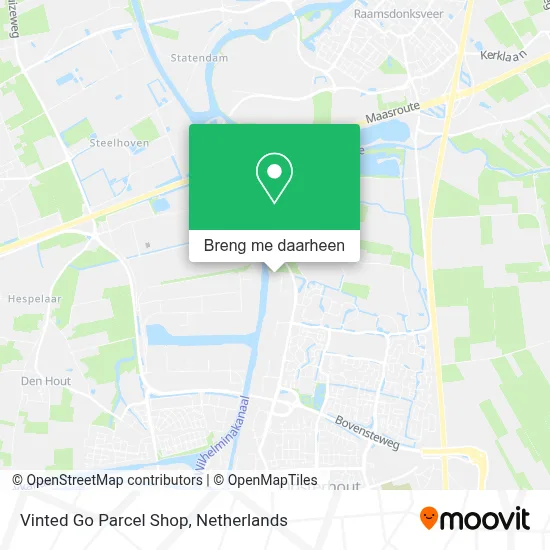 Vinted Go Parcel Shop kaart