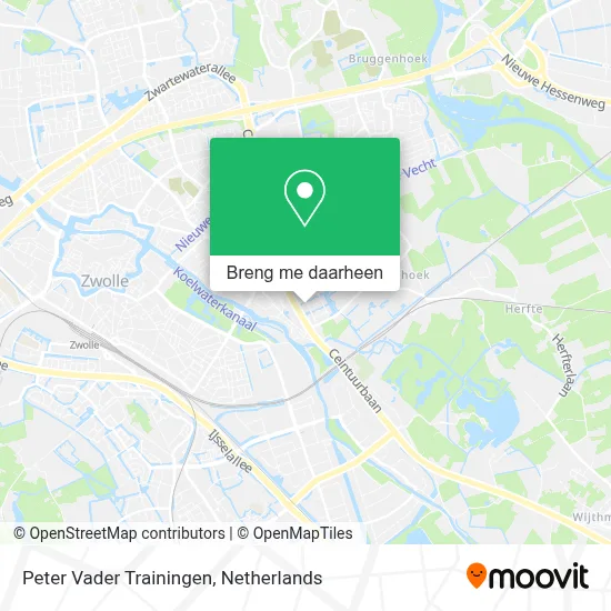 Peter Vader Trainingen kaart