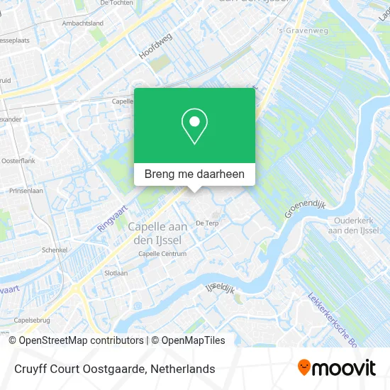 Cruyff Court Oostgaarde kaart