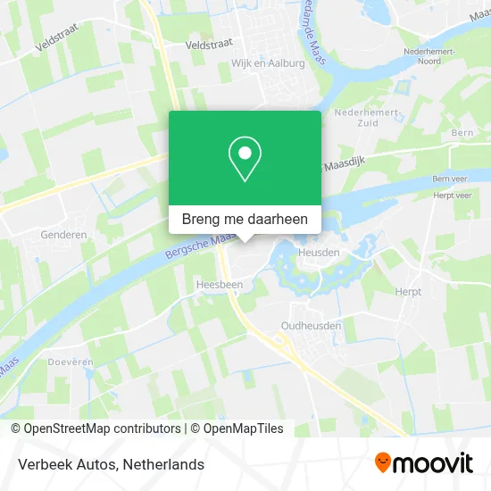Verbeek Autos kaart