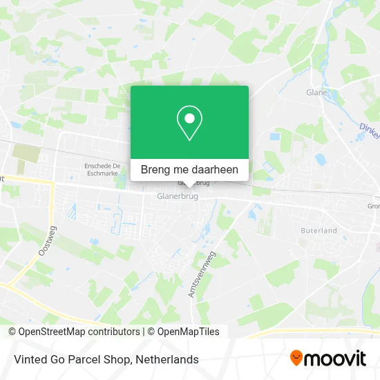 Vinted Go Parcel Shop kaart