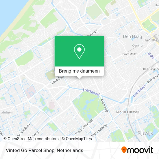 Vinted Go Parcel Shop kaart