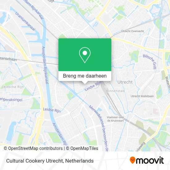 Cultural Cookery Utrecht kaart