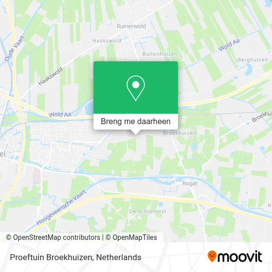 Proeftuin Broekhuizen kaart