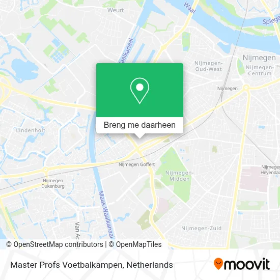 Master Profs Voetbalkampen kaart