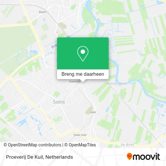 Proeverij De Kuil kaart