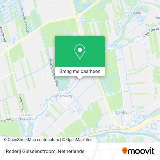 Rederij Giessenstroom kaart