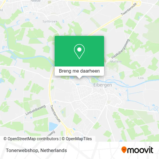 Tonerwebshop kaart