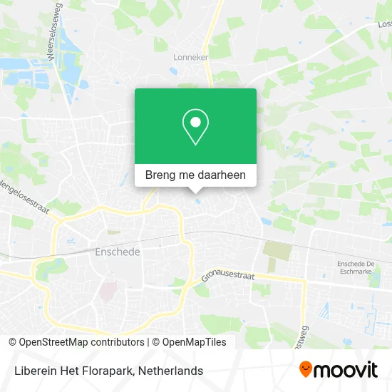 Liberein Het Florapark kaart
