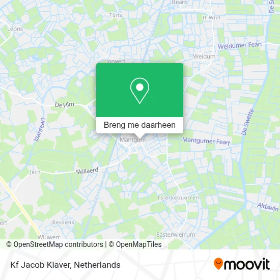 Kf Jacob Klaver kaart