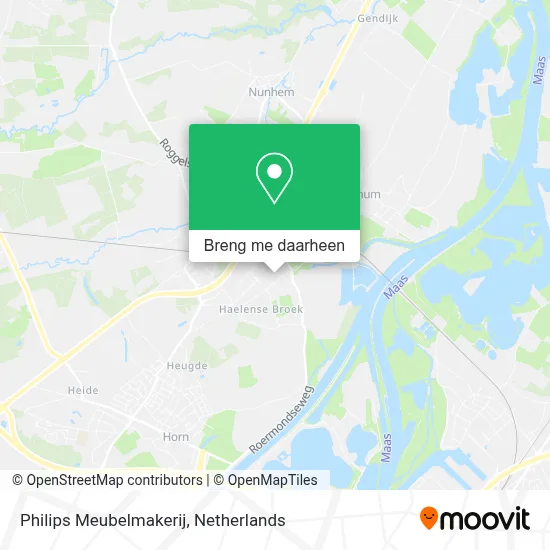 Philips Meubelmakerij kaart