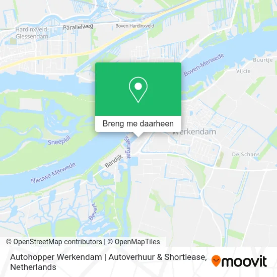 Autohopper Werkendam | Autoverhuur & Shortlease kaart