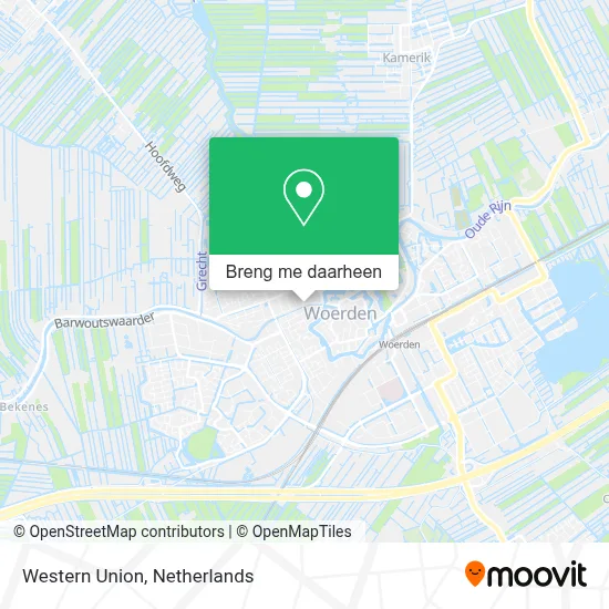 Western Union kaart
