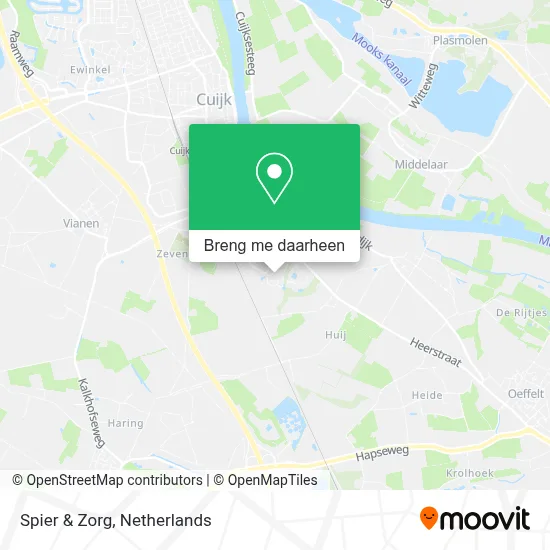 Spier & Zorg kaart