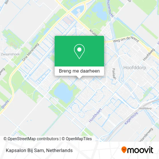Kapsalon Bij Sam kaart
