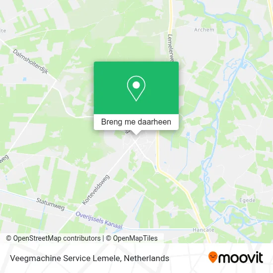 Veegmachine Service Lemele kaart