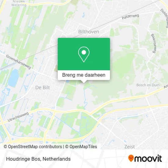 Houdringe Bos kaart