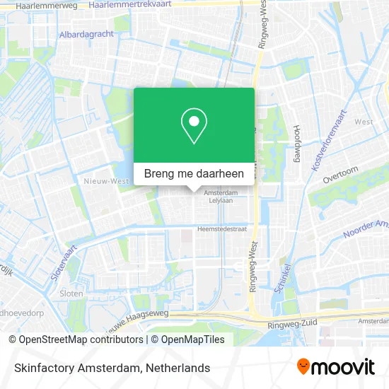 Skinfactory Amsterdam kaart