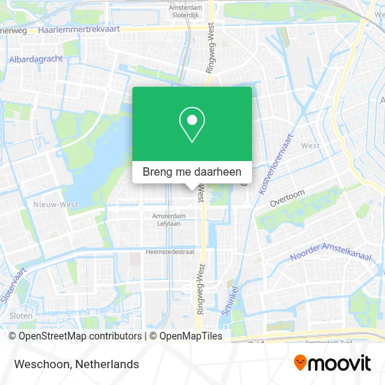 Weschoon kaart