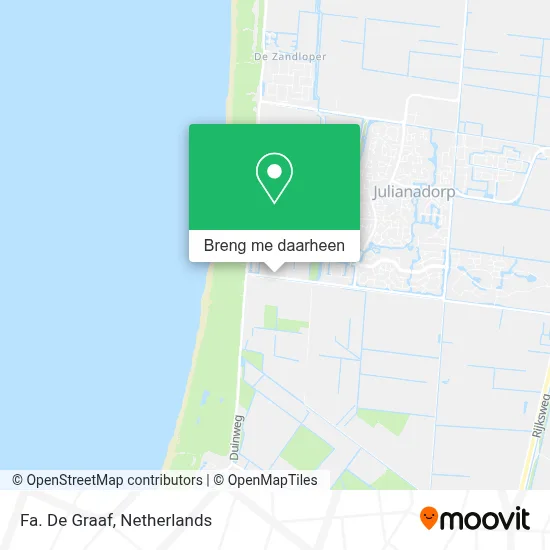Fa. De Graaf kaart
