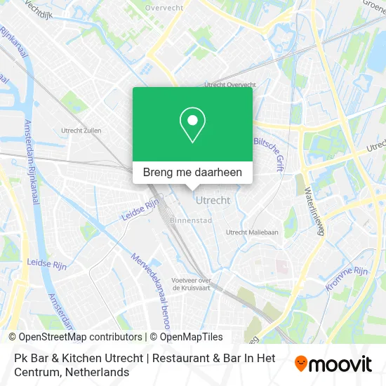 Pk Bar & Kitchen Utrecht | Restaurant & Bar In Het Centrum kaart