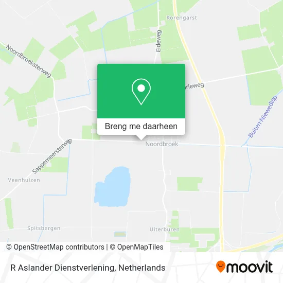 R Aslander Dienstverlening kaart
