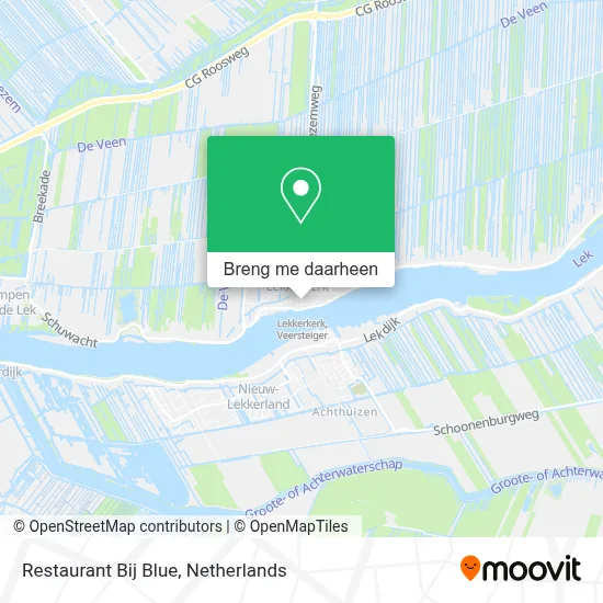 Restaurant Bij Blue kaart