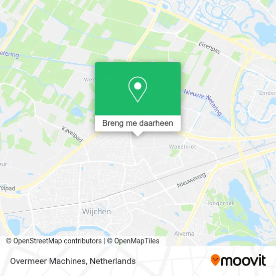 Overmeer Machines kaart